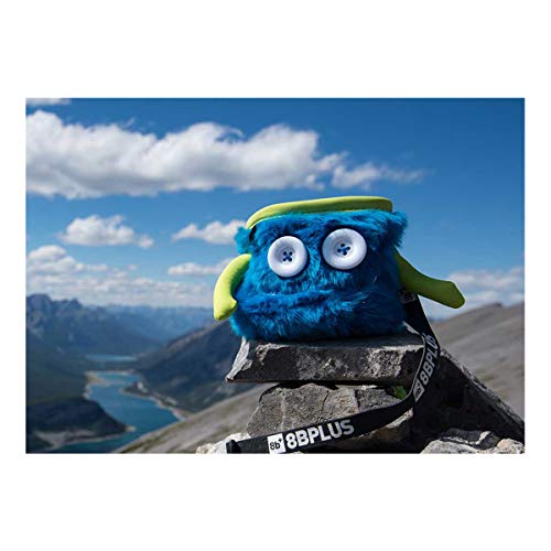 8BPLUS Chalk Bag for Rock Climbing and Bouldering, Chalk Pouch incl Belt & Biner – Cute Funny Character Design, Wide Opening, Gear with Personality, Gift for Climbers - style: MAX