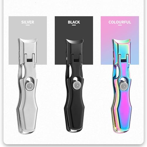 Nail Clippers, Stainless Steel Nail Clippers, Portable for Thick Nails - color: Color