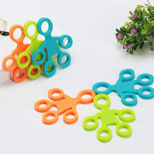 3 pcs Finger Hand Grip 3 Levels Silicone Ring Strengthener Exerciser Trainer Band Fitness Expander Stretcher