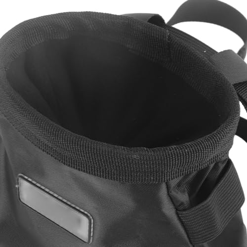 Premium Rock Climbing Chalk Bag with Adjustable Waist Belt Large Capacity Magnesium Powder Pouch for Outdoor Climbing Gym Workouts Oxford Fabric Durable Black 15x15x17cm