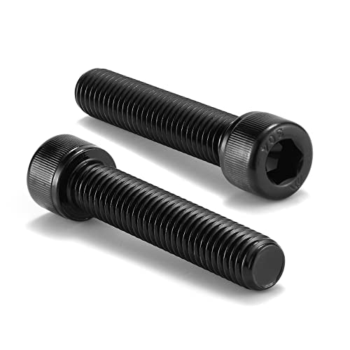 1/2-13 x 2-1/2" Socket Head Cap Screws Bolts, 20Pcs 304 Stainless Steel 18-8, Allen Socket Hex Drive, Full Thread, Black Oxide by SG TZH(with Hex Spanner) - size: 1/2-13 x 2-1/2"