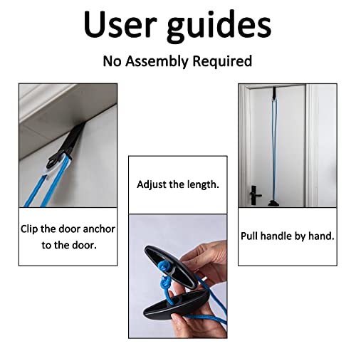 Shoulder Pulley Over The Door Physical Therapy System | Over-the-door exercise pulley designed for shoulder physical therapy exercises. - color: 2PCS-Blue