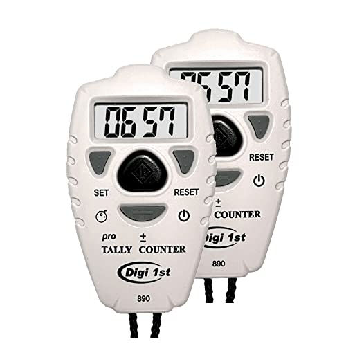 TC-890 Digital Tally Counter, Electronic Up Down Clicker Counter, Add/Subtract People Counter, Handheld Pitch Counter for Golf, Lap & Knitting (2-Pack) - size: 2-Pack