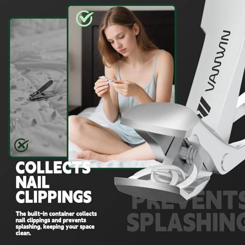 Toenail Clippers for Seniors Thick Toenails, Angled Head Large Toe Nail Clippers for Men with Wide Jaw Opening, Sharp Heavy Duty Fingernail Clipper with Catcher Nail Cutter Long Handle Silver - style: Silver