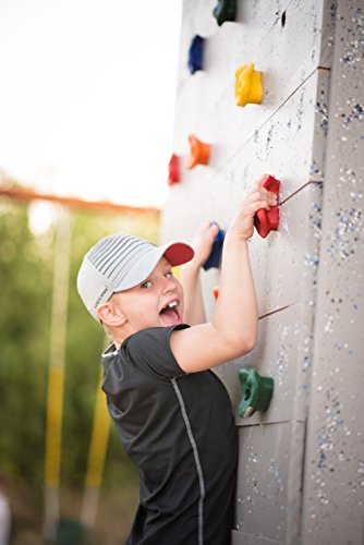 Squirrel Products Rock Climbing Holds for Kids, Deluxe Extra Large Climbing Rocks with Mounting Hardware - DIY Rock Wall Indoor & Outdoor Playground Accessories Wall Climbing Kit - Ages 3+ - style: 20 Pack XL Deluxe