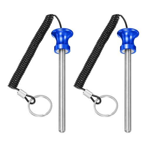 Weight Stack Pin, Weight Gym Pin Strength Training Equipment Replacement with Pull Rope for Commercial Home - color: Blue, size: 0.4 x 4.7 Inch