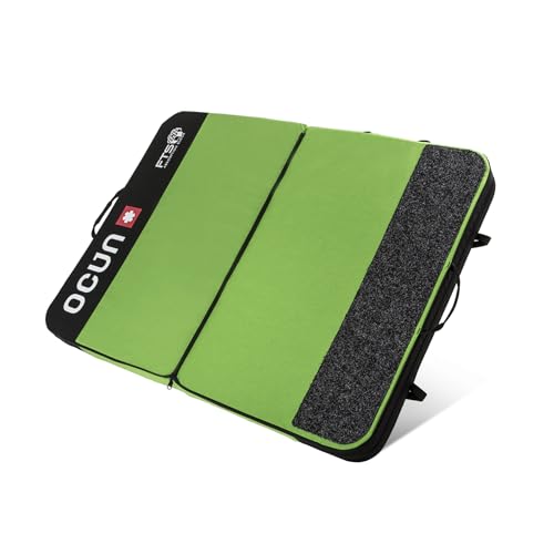 Ocun Moonwalk FTS Crash Pad, Compact Bouldering Safety Fall Pad for Rock Climbing