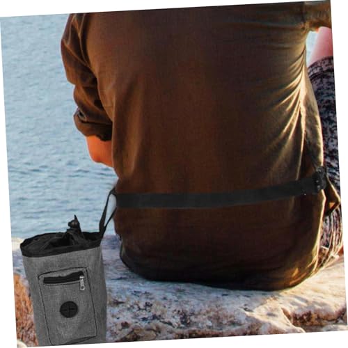 Yardwe Rock Climbing Gear Oxford Chalk Pouch Slip Gymnastics Chalk Bag Portable Training Pouch Zippered Pocket