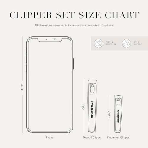 Tweezerman Combo Clipper Set Black/Stainless Steel - color: Stainless Steel