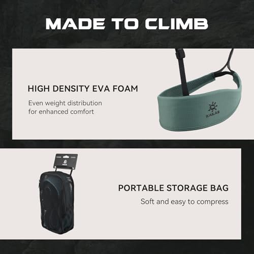 KAILAS Airo Rock Climbing Harness Men Roofing Harnesses Rescue Mountaineering Safety Belt Women Comfortable Lightweight - color: Sage Green, size: Large