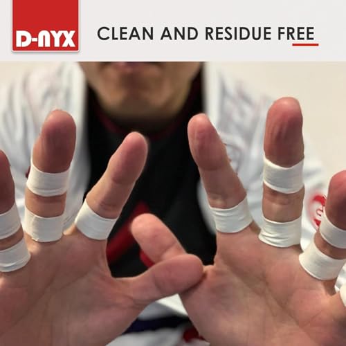 Finger Tape Athletic Sports Wrap, Black or White 0.3 inch or 1.5 inch Rock Climbing BJJ Jiu Jitsu MMA Grappling Martial Arts Volleyball Weight Training Wrestling Hand Tape (White, 0.3 inch)