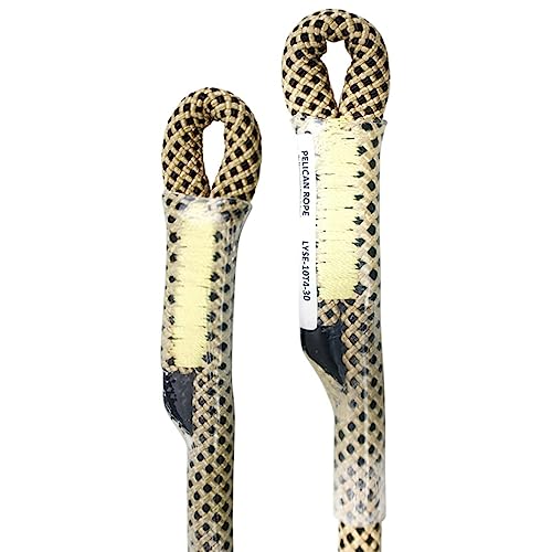 Bulldog 8mm & 10mm - Friction Hitch 100% Technora, 5400 MBS, Prusik By Pelican Rope - Arborist Rope, Tree Gear, Accessory Cord (30, 10mm Diameter) - size: 10 mm x 762 mm