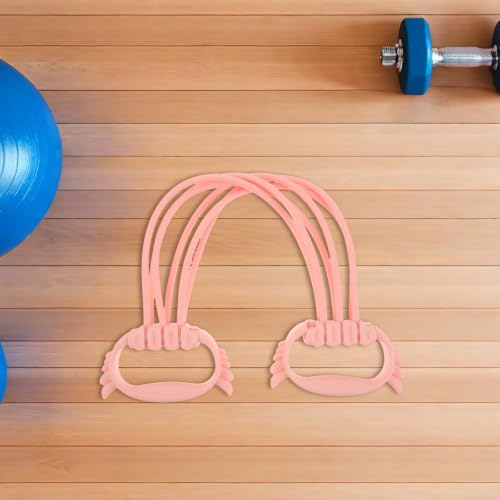 Kisangel Figure 8 Resistance Bands with Handles, Arm Back Shoulder Exercise Rope Home Gym Equipment for Women Shoulder Neck Stretching Yoga Fitness 15-90LBS