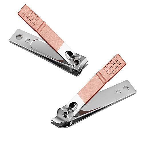 Manicure Set, 8 In 1 Stainless Steel Professional Pedicure Kit Nail Scissors Grooming Kit with Pink Leather Travel Case Pink - color: 8 in 1