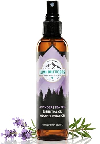 Lumi Outdoors Natural Shoe Deodorizer Spray & Odor Eliminator - Lavender Tea Tree Essential Oil Odor Eater - style: 1 Pack - Lavender Tea Tree