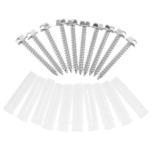 10 Sets Tv Mounting Hardware Kit Reliable Drywall Anchors and Screws for Secure Installation of Wall Mount Brackets for Tvs and Picture Hanging