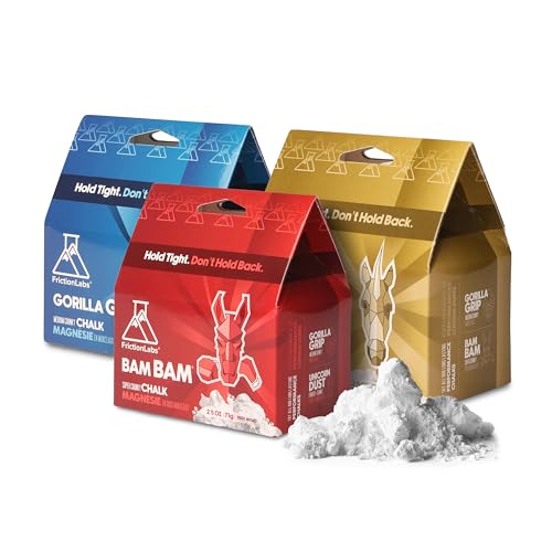 Find Your Favorite Blend: Unicorn Dust, Gorilla Grip, or Bam Bam – 2.5oz Loose Chalk for Lifting, Climbing, Bouldering & Gym Training