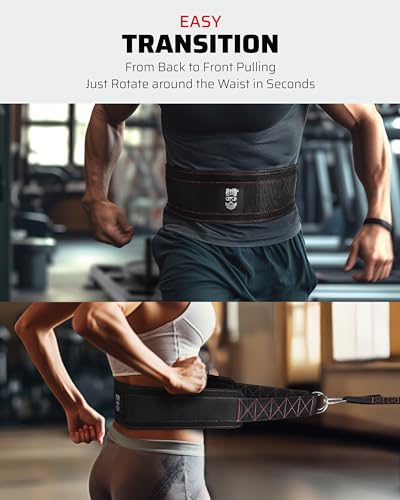 THEFITGUY Ultimate Dip Belt & Sled Pulling Belt | Ultimate Combination for Maximized versatility & strength