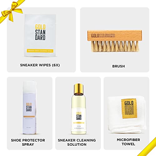 Gold Standard Shoe Cleaning Kit for White Sneakers & Tennis Shoes | Sneaker Cleaning Kit, Removes Dirt & Stains from Leather, Canvas & Mesh - style: Deluxe Gift Set