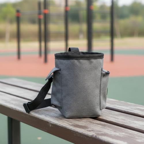 Climbing Chalk Pouch Convenient Chalk Bag with Drawstring Closure and Adjustable Belt for Suitable for Climbing Weightlifting Training - color: Blue