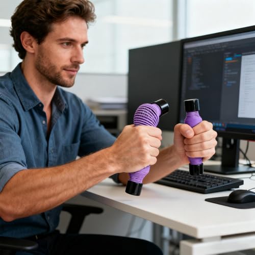 Grip Strength Trainer Hand Spring Strengthener | Spring Grip Training Tool for Home Gym Office Athletic Practice Workout Climbing - color: Ash Green
