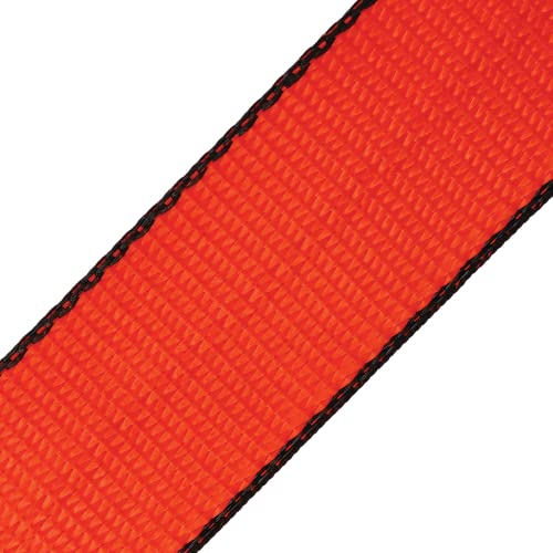 VULCAN Car Tie Down Axle Strap with Wear Pad - 2 Inch x 22 Inch - 4 Pack - PROSeries - 3,300 Pound Safe Working Load - size: 2" x 22" ProSeries Orange (4 Pack)