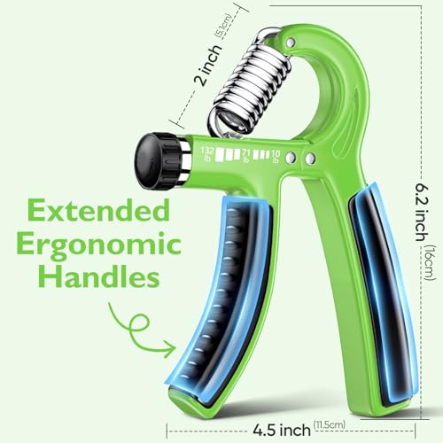 FitBeast Grip Strengthener Forearm Strengthener, Adjustable Hand Grip Strengthener for Strength Training & Rehabilitation, 10-132 lbs Resistance, Ideal for Athletes and Physical Therapy (1 Piece) - color: Light Green