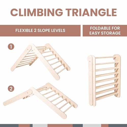 Climbing triangle, Waldorf toys, Climbing triangle, Climbing ladder, Step triangle, Montessori furniture
