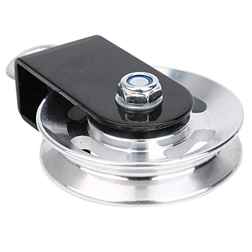 Stainless Steel Fitness Equipment Pulley Bracket with Mute Hanging Wheel for Rope Training and DIY Lifting Systems