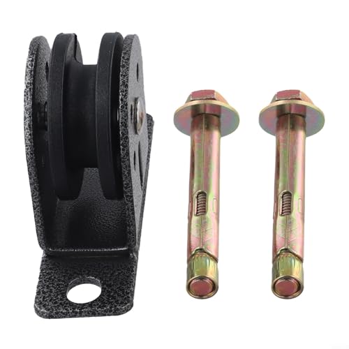 Fixed Pulley Block with Stainless Steel Sheave and Double Bearing System for 3mm-10mm Wire Rope,Silent Lifting Assembly up to 600 lbs for Gym Equipme