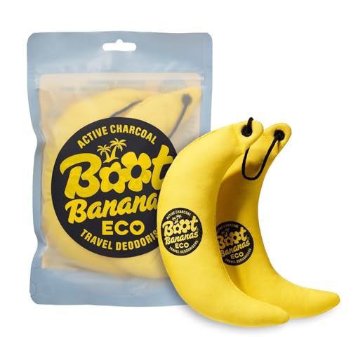 Boot Bananas Eco Travel Deodorisers, Lightweight, Reusable, 1 Pair - Light | Eco-friendly, reusable, lasts up to 12 months, neutralizes odors, purifies air, perfect for sports shoes and gloves, Boot