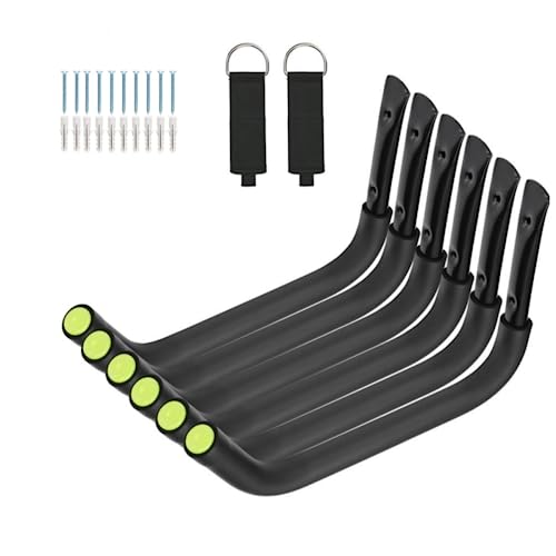 Aweilan Garage Storage Heavy Duty Hooks, 15Inch Jumbo Arm Kayak Rack, Heavy Duty Wall Hooks for Canoe, Ladder, Bicycle, Folding Chairs, Surfboard, Snowboard, Hose and Tools (6 Pack) - style: 6 Pack