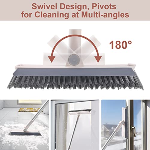 Dusters for Cleaning and Grout Brush with Long Handle Kit
