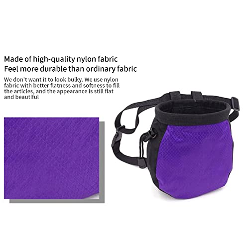 Climbing Chalk Bags,No Leak Rock Climbing Strawstring Bag - color: Purple
