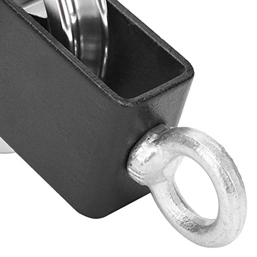 AstraLoom Fitness Equipment Bracket 95mm Aluminum Alloy Pulley Silent Hanging Wheel Heavy Duty Rotation Single Wheel Pulley Set for Home Gym DIY Building Sports Equipment