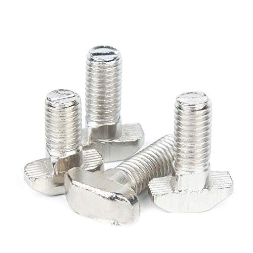 20 Pcs M8 x 16mm Thread T Slot Drop-in Bolt T-Bolt Hammer Head Bolt T Screw Stud for 3030 Series Standard 8mm T-Slot Aluminum Extrusion Profile (3030 Series) - size: 30-M8x16mm