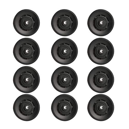 90mm Universal Bearing Pulley Wheel for Cable Machine Gym Equipment Part Garage Door (12 PCS) - color: 90mm-12 PCS-P