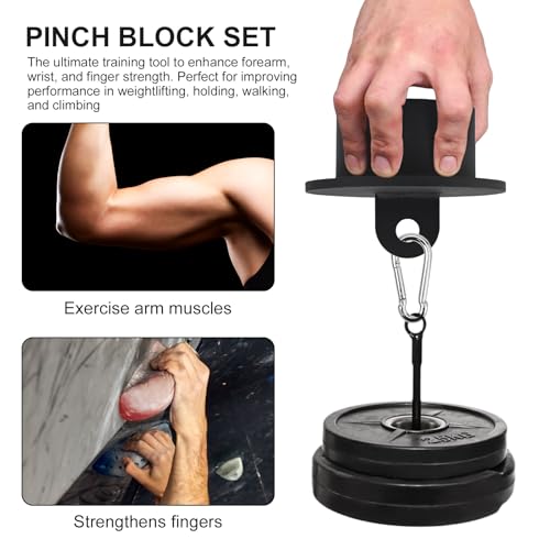 Block Strength Set, Workout Climbing Power Grip, Hand Grip Tool For Cable Machine, Forearm Finger Exerciser With Loading Pin, Strengthener Equipment Climbing Training - color: Circle