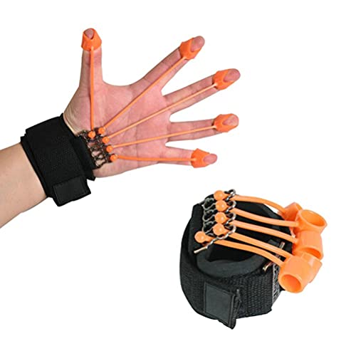 Finger Exerciser - Finger and Hand Extensor Trainer Exerciser with Resistance Band Stretcher Strengthener Finger Flexion Extension Training Strengthener
