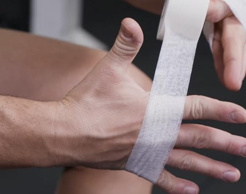 Guard-Tex® White Finger Tape 3/4 inch - Self-Adhesive No Residue - 16 Rolls - 90ft Per Roll - 1440ft Total - color: White, size: 3/4 Inch