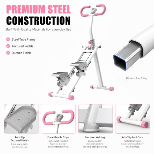 Stair Stepper for Home-Upgrade Vertical Climber Workout Machine for Full-Body Exercise Climber Fitness Equipment with Stable Frame Adjustable Handlebar