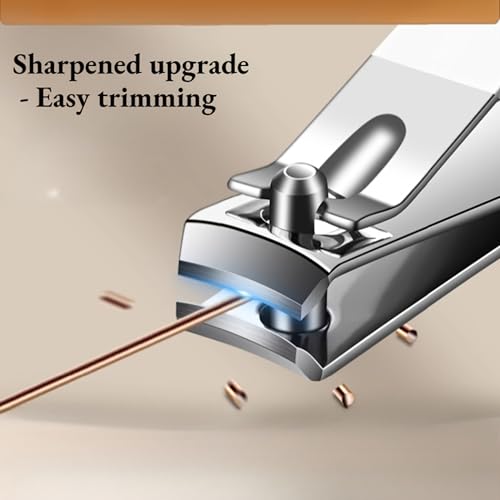 9 Piece Nail Clipper Set Stainless Steel Manicure Kit White Zipper Case for Home Travel Lightweight Grooming