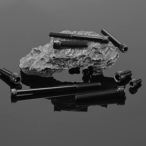 1/4-20 x 3-1/2" Socket Head Cap Screws Bolts, 20Pcs 304 Stainless Steel 18-8, Allen Socket Hex Drive, Fully Threaded, Black Oxide by SG TZH(with Hex Spanner) - size: 1/4-20 x 3-1/2"