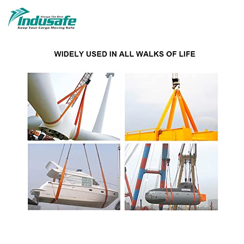 2" x 9’Rigging Moving Straps Lifting Sling Tree Saver Recovery Straps Twisted Eye Web Sling 3100lbs Vertical Capacity - color: Yellow - Vertical Capacity 3100LBS, size: 9ft