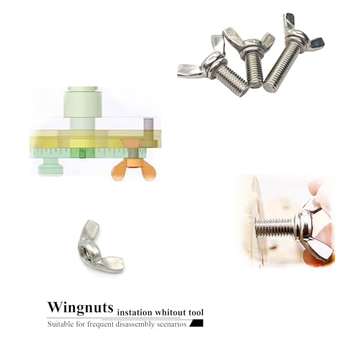 25 Pcs 1/4"-20 Wingnuts 304 Stainless Steel Wing Nuts Fasteners Parts Butterfly Nut, Hand Twist Tighten Hardware Nuts Butterfly Wing-Nut - size: 1/4"-20 - 304 Stainless Steel - 25 Pcs
