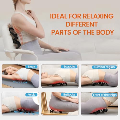 Trigger Point Massager for Shoulder Blades, Psoas & Hip Flexors | Firm deep-tissue pressure for shoulder blades, trapezius, upper back, hip flexors and glutes; manual body-weight control