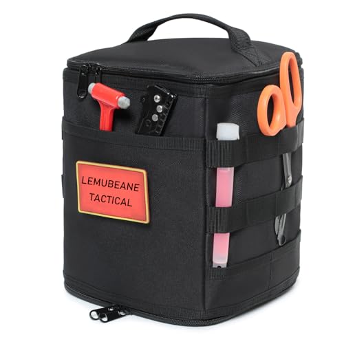 Tactical Camping Storage Bag 7L Utility Tote Bag Trunk Organizer (Coyote Brown) - color: Coyote Brown