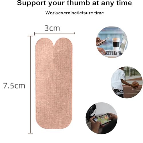Thumb Protecting Tape Thumb Straps, Self Adhesive Big Finger Cover Stickers, Stretchy Athletic Tape, Elastic Finger Pain Relieving Patch for Sport, Joint Support Arthritis Sprains Strains (40 PCS) - color: 40 Pcs