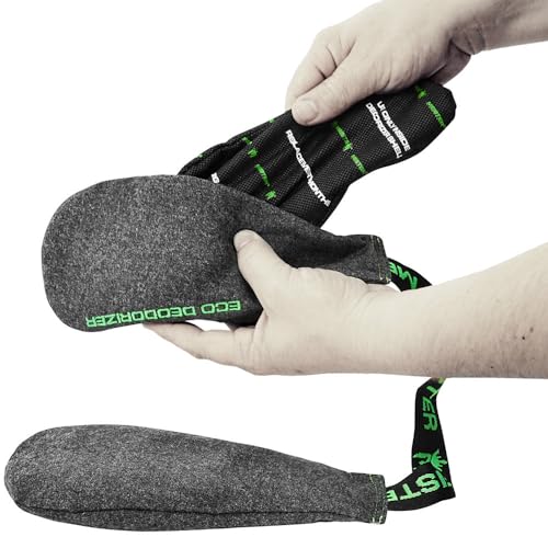 Meister Glove & Shoe Eco Deodorizer + Refill - 1-Year Supply | Washable shell and replaceable scented refills absorb moisture and odor for boxing & sports gloves, shoes and bags - style: Fresh Linen