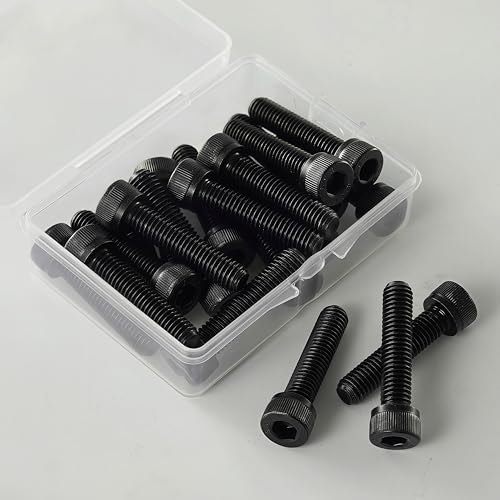 M10-1.5 x 35mm Socket Head Cap Screws, M10x1.5 Bolt, 12.9 Grade Alloy Steel, Allen Socket Drive, Black Oxide Finish, Full Thread, Quantity 10 - size: M10 x 35mm(10PCS)